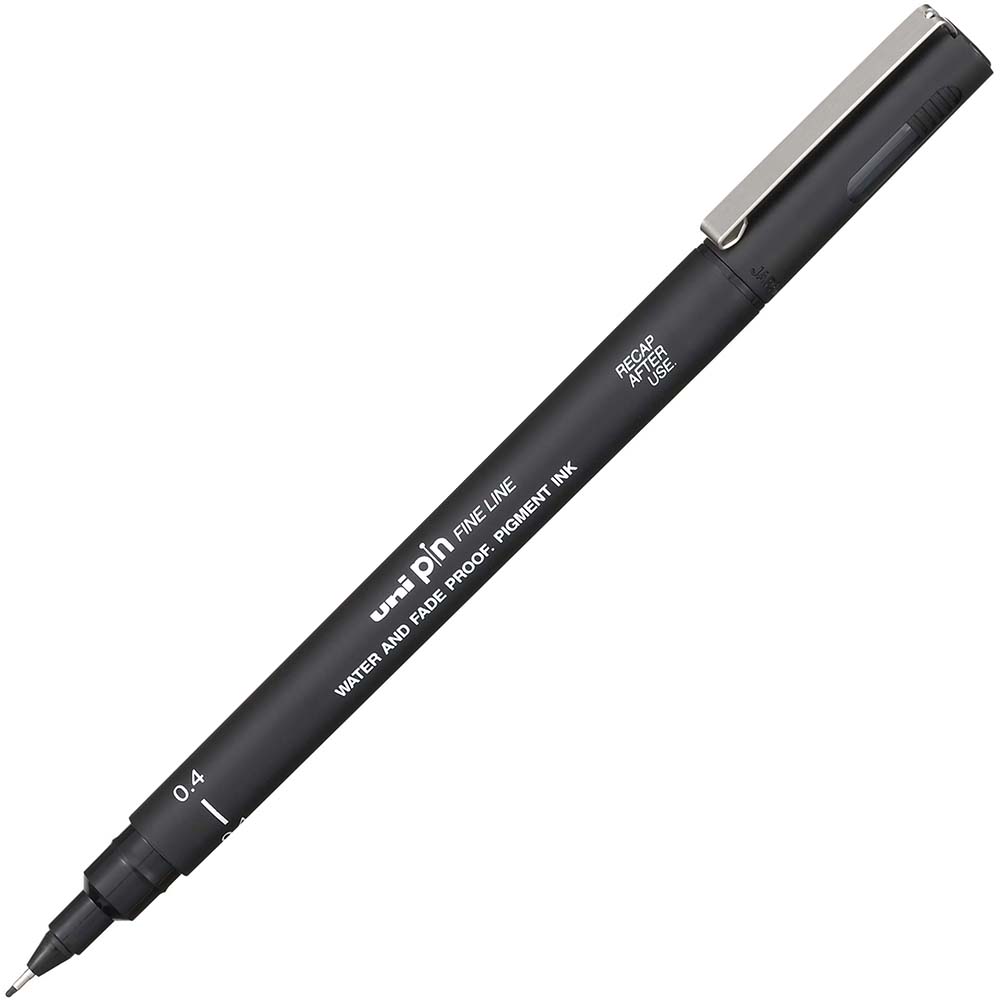 Image for UNI-BALL 200 PIN FINELINER PEN 0.4MM BLACK from BusinessWorld Computer & Stationery Warehouse