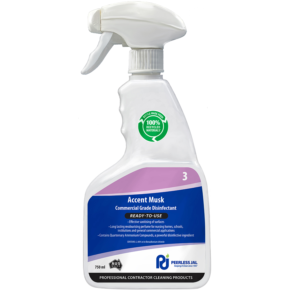 Image for PEERLESS JAL ACCENT MUSK COMMERCIAL GRADE DISINFECTANT 750ML from Mitronics Corporation