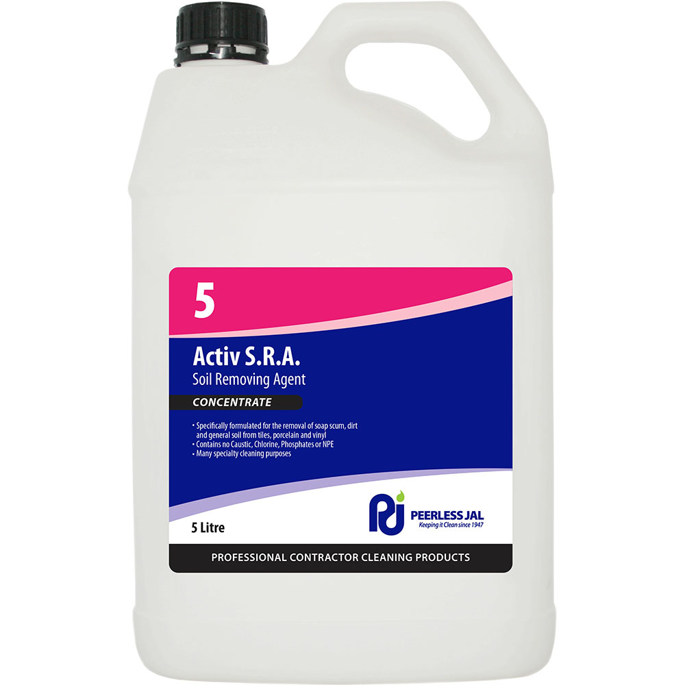 Image for PEERLESS JAL ACTIV S.R.A. HEAVY DUTY SOIL REMOVER 5 LITRE from Mitronics Corporation