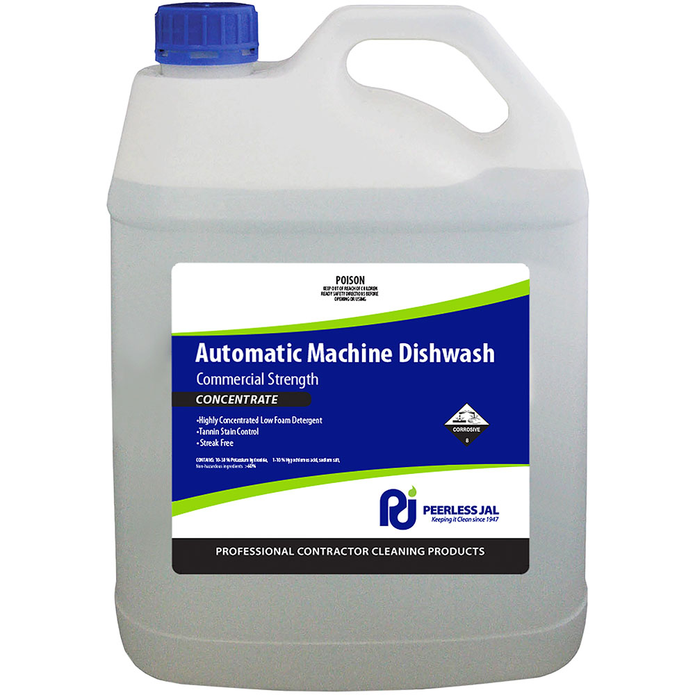 Image for PEERLESS JAL AUTO MACHINE DISHWASH LIQUID CONCENTRATE 5 LITRE from Mitronics Corporation