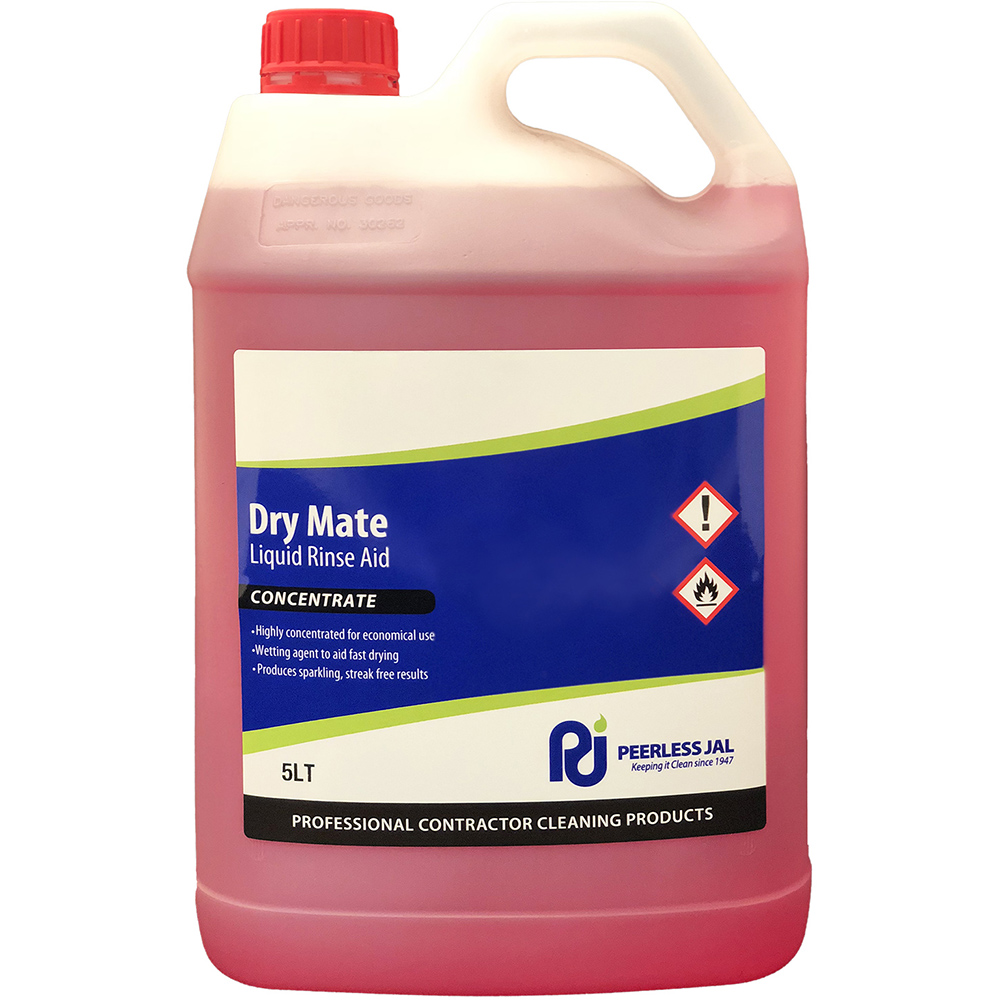 Image for PEERLESS JAL DRY MATE LIQUID DISHWASHER RINSE AID CONCENTRATE 5 LITRE from Mitronics Corporation