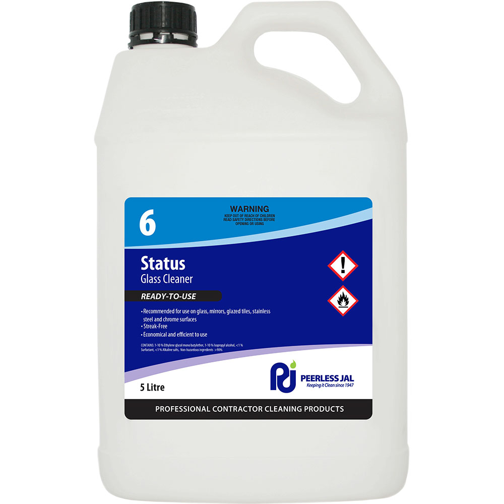 Image for PEERLESS JAL STATUS GLASS CLEANER 5 LITRE from BusinessWorld Computer & Stationery Warehouse
