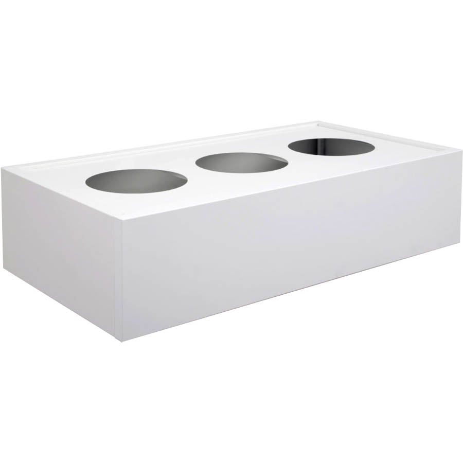 Image for STEELCO TAMBOUR DOOR CABINET PLANTER BOX DRIP TRAY 1200MM WHITE SATIN from Clipboard Stationers & Art Supplies