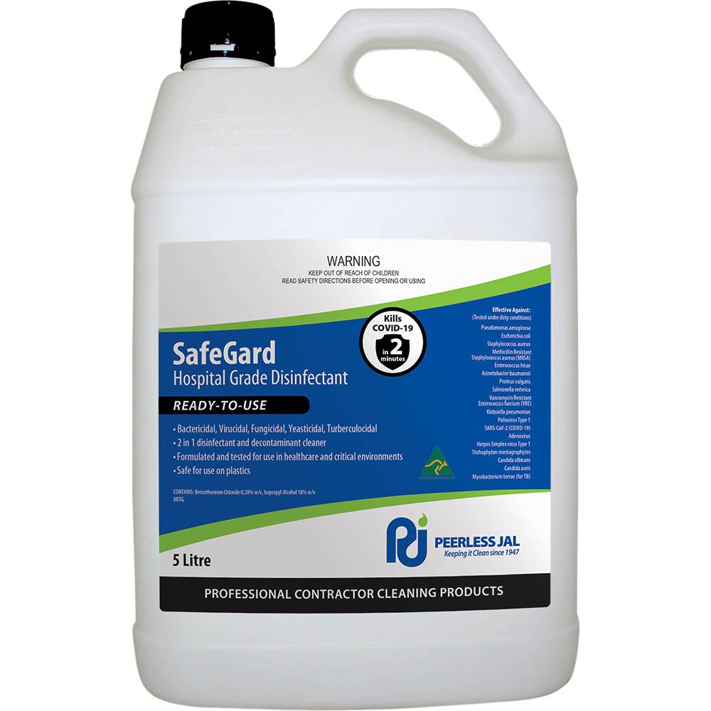 Image for SAFEGARD HOSPITAL GRADE DISINFECTANT 5 LITRE from That Office Place PICTON