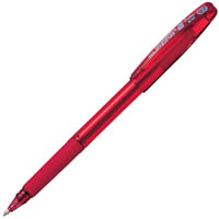 pentel bk401 superb g ballpoint pen 0.7mm red box 12