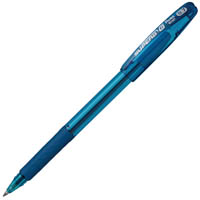 pentel bk401 superb g ballpoint pen 0.7mm sky blue box 12
