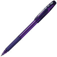 pentel bk401 superb g ballpoint pen 0.7mm violet box 12