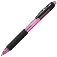 pentel bk450 click n go retractable ballpoint pen 1.0mm pink box 12