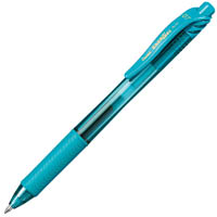 pentel bl107 energel x retractable gel ink pen 0.7mm turquoise box 12