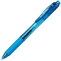 pentel bln105 energel-x retractable gel ink pen fine 0.5mm sky blue box 12