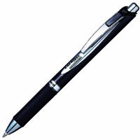 pentel blp77 energel retractable permanent gel ink pen 0.7mm black box 12