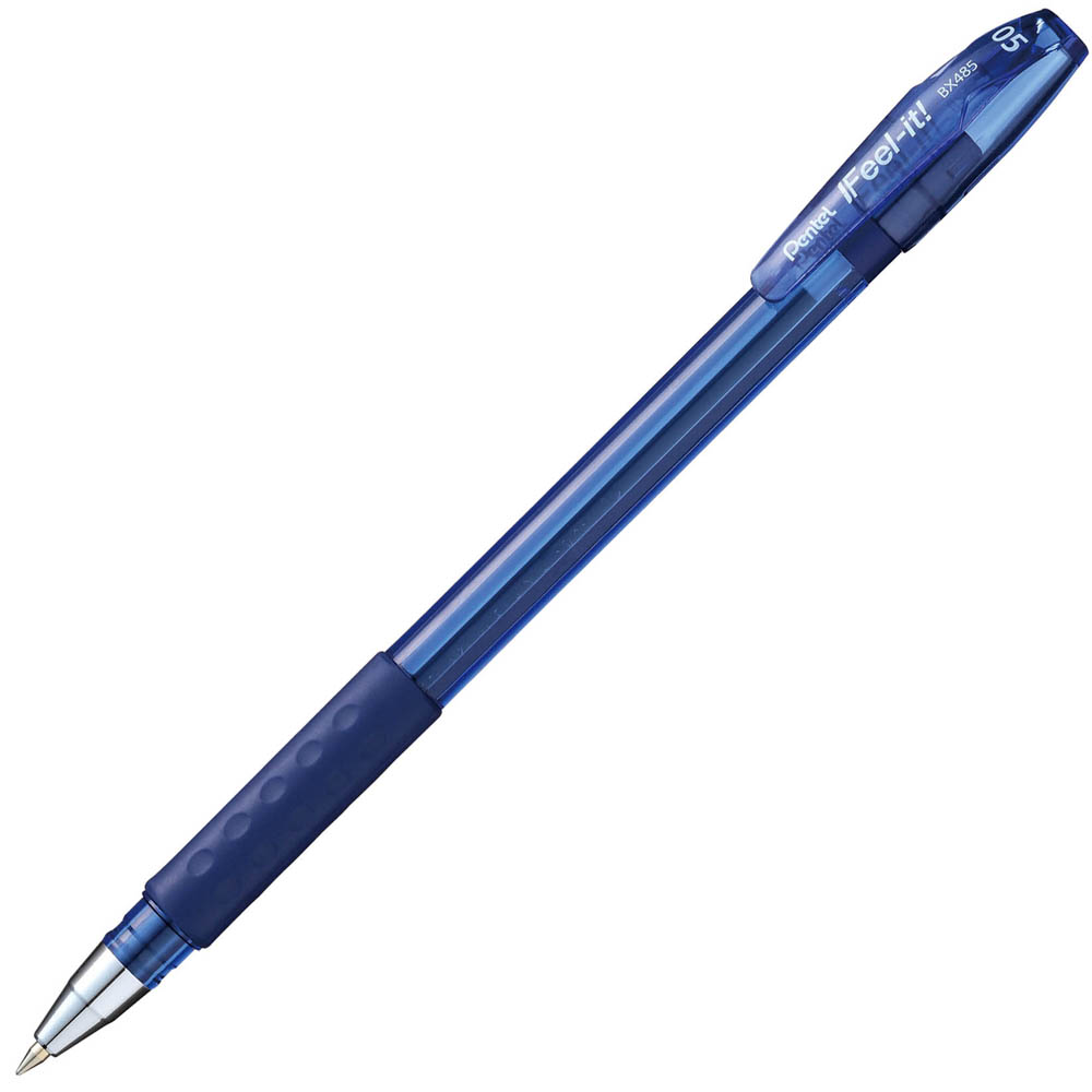 Image for PENTEL BX485 IFEEL-IT BALLPOINT PEN 0.5MM BLUE BOX 12 from BusinessWorld Computer & Stationery Warehouse