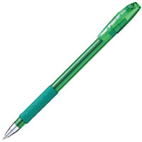 pentel bx487 ifeel-it ballpoint pen 0.7mm green box 12