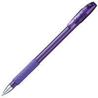 pentel bx487 ifeel-it ballpoint pen 0.7mm violet box 12