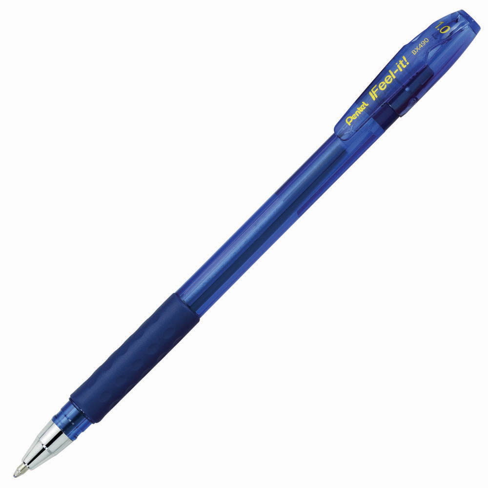 Image for PENTEL BX490 IFEEL-IT BALLPOINT PEN 1.0MM BLUE BOX 12 from BusinessWorld Computer & Stationery Warehouse
