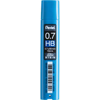 pentel c277 ain stein mechanical pencil lead refill 0.7mm hb blue tube 12