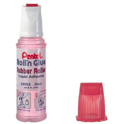 Image for PENTEL ROLL-N-GLUE 30ML PINK from Clipboard Stationers & Art Supplies
