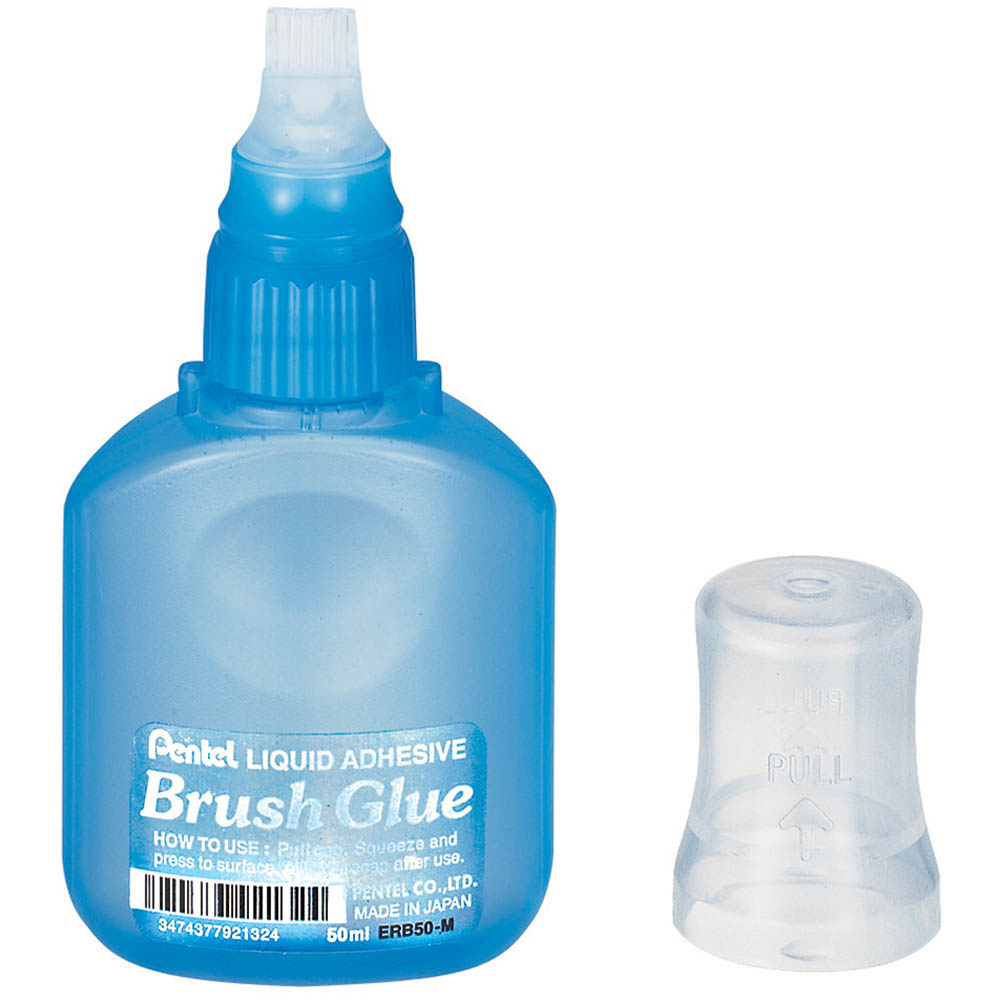 Image for PENTEL BRUSH GLUE 50ML BLUE from Mitronics Corporation