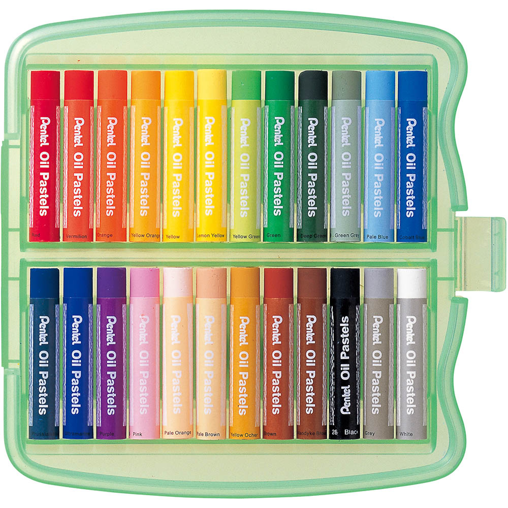 Image for PENTEL GHTP ARTS OIL PASTELS HARD CASE ASSORTED PACK 24 from BusinessWorld Computer & Stationery Warehouse