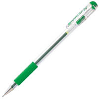 pentel k116 hybrid gel grip gel ink pen 0.6mm green box 12