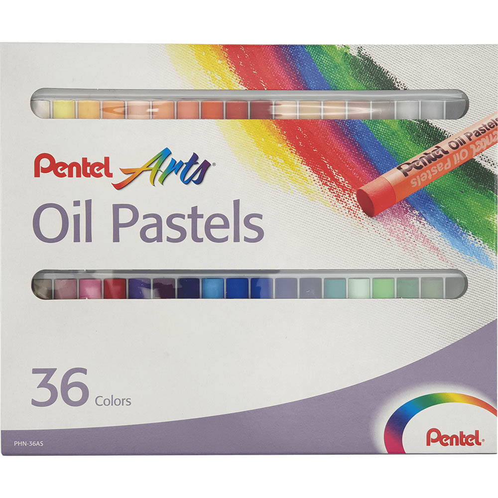 Image for PENTEL PHN ARTS OIL PASTELS ASSORTED PACK 36 from Office Heaven