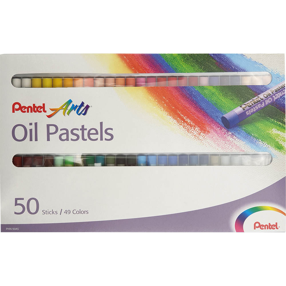 Image for PENTEL PHN ARTS OIL PASTELS ASSORTED PACK 50 from Mitronics Corporation
