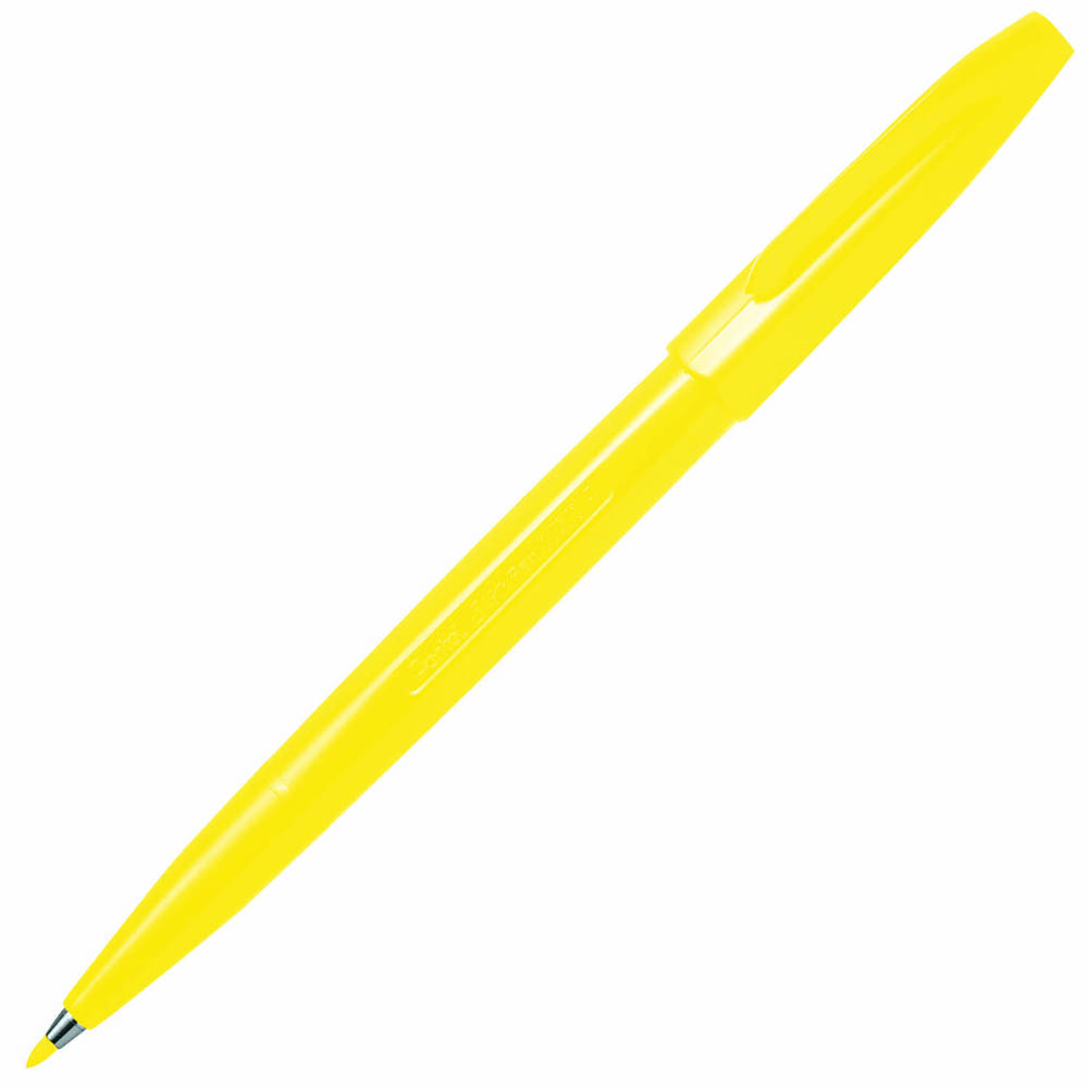 Image for PENTEL S520 SIGN PEN 0.8MM YELLOW BOX 12 from Mitronics Corporation