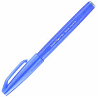 pentel ses15c brush sign pen marker blue violet box 10