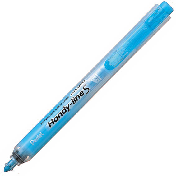 Image for PENTEL SXS15 HANDY-LINE S RETRACTABLE HIGHLIGHTER CHISEL SKY BLUE BOX 12 from Mitronics Corporation