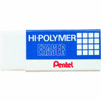 pentel zeh hi-polymer eraser extra large white