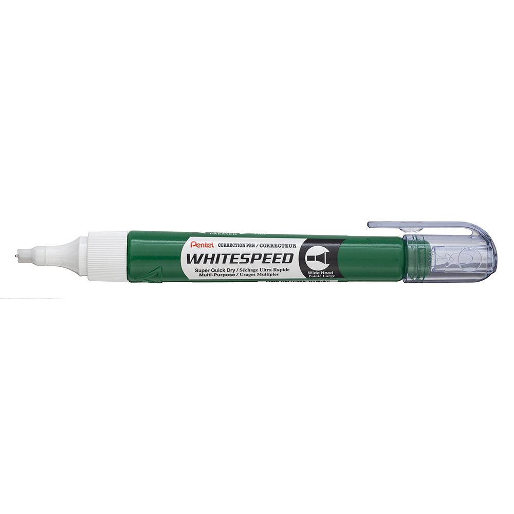 Image for PENTEL WHITESPEED CORRECTION PEN BROAD POINT 7ML GREEN from Mercury Business Supplies