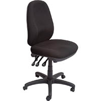 rapidline po500 ergonomic heavy duty task chair high back black