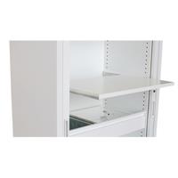 steelco aislesaver/shelving pull out drawer 900mm white satin