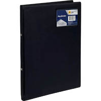 marbig professional flexibinder insert ring binder 2r 20mm a4 black