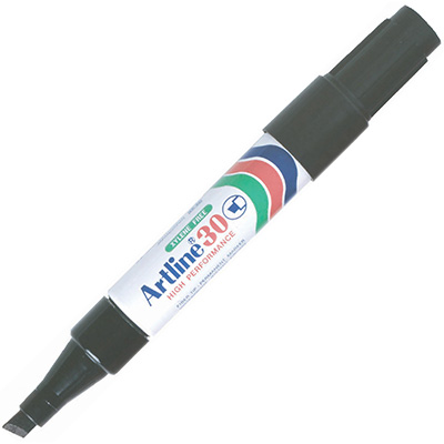 Image for ARTLINE 30 MINI PERMANENT MARKER CHISEL 5MM BLACK from Olympia Office Products