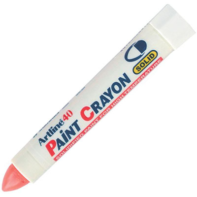 Image for ARTLINE 40 PERMANENT PAINT CRAYON RED from Office Heaven