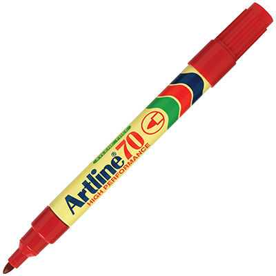 Image for ARTLINE 70 PERMANENT MARKER BULLET 1.5MM RED from BusinessWorld Computer & Stationery Warehouse