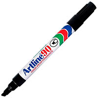 artline 90 permanent marker chisel 2-5mm black