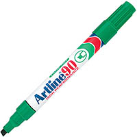 artline 90 permanent marker chisel 2-5mm green