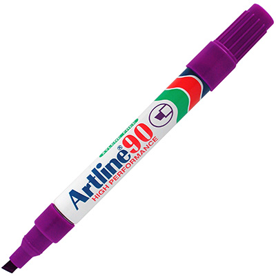 Image for ARTLINE 90 PERMANENT MARKER CHISEL 2-5MM PURPLE from Memo Office and Art