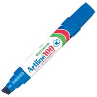 artline 100 permanent marker chisel 12mm blue