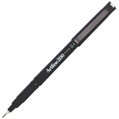 Image for ARTLINE 200 FINELINER PEN 0.4MM BLACK from Olympia Office Products