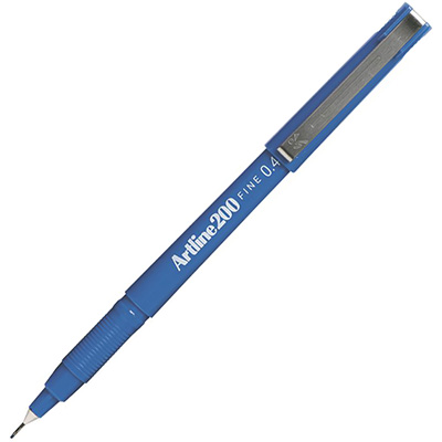 Image for ARTLINE 200 FINELINER PEN 0.4MM BLUE from Office Fix - WE WILL BEAT ANY ADVERTISED PRICE BY 10%
