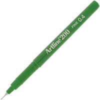 artline 200 fineliner pen 0.4mm green