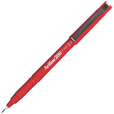 Image for ARTLINE 200 FINELINER PEN 0.4MM BRIGHT RED from BusinessWorld Computer & Stationery Warehouse