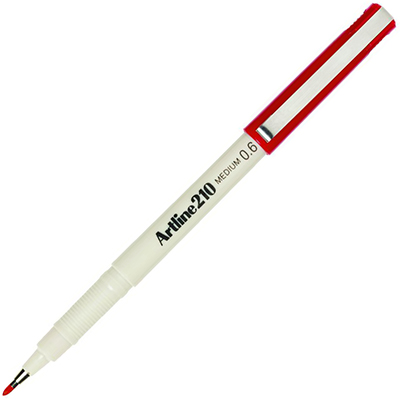 Image for ARTLINE 210 FINELINER PEN 0.6MM RED from Memo Office and Art