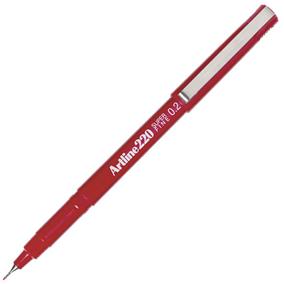 Image for ARTLINE 220 FINELINER PEN 0.2MM RED from Challenge Office Supplies
