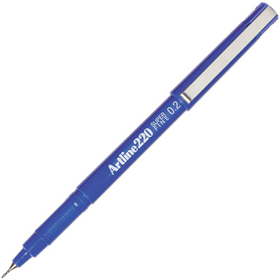Image for ARTLINE 220 FINELINER PEN 0.2MM BLUE from Office Fix - WE WILL BEAT ANY ADVERTISED PRICE BY 10%