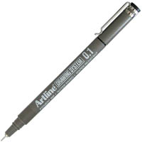 artline 231 drawing system pen 0.1mm black
