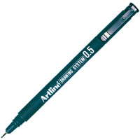 artline 235 drawing system pen 0.5mm black